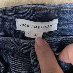 Good American distressed jeans